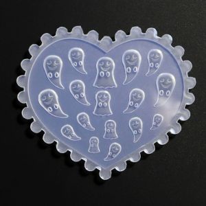 1Pc 3D Silicone Pressing Mold Reusable DIY Nail Art Versatile Letter Bat Kawaii Love Bow Nail Beauty Charm Nail Decoration