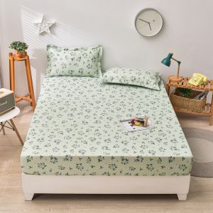 ผ้าปูที่นอน ผ้าปูที่นอนลายดอกไม้ ผ้าปูที่นอนพรีเมี่ยม นุ่มพิเศษ ระบายอากาศ 3 ฟุต 3.5 ฟุต 5 ฟุต 6 ฟุตแผ่นป้องกันฝุ่นชิ้นเดียว