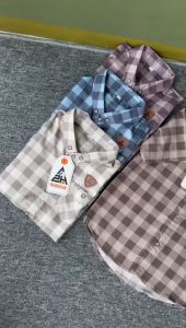 Kemeja Anak Laki Laki Lengan pendek Motif Full Printing Umur 2-6 Tahun Kain Katun