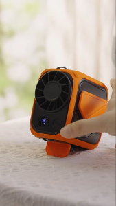 10000mAh Portable Waist Fan Outdoor Portable Waist Fan Hanging Neck Fan USB Portable Hanging Waist Fan Strong Wind With Powerbank and LED Light Portable Waist Hanging Fan For Outdoor Camping Sports