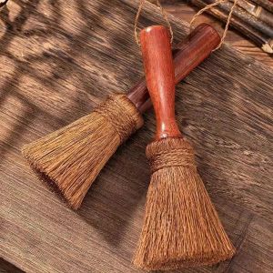 Browan Handmade Non-Stick Pot Brush with Soft Bristles Wood Handle Hanging Rope for Kitchen Utensils Oil Brush Cleaning Tool