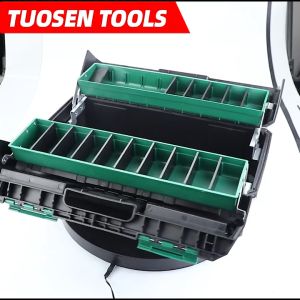 Thùng đựng đồ nghề TUOSEN với khả năng mở lớn 55cmx49cm nặng 2.7kg siêu chắc chắn.