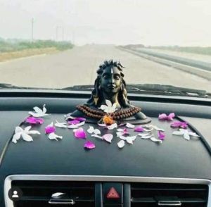 Adiyogi Shiva Statue for Car Dashboard ADI YOGI Pooja & Gift Mahadev Murti Idol Shankara for Home & Office Decor  Black