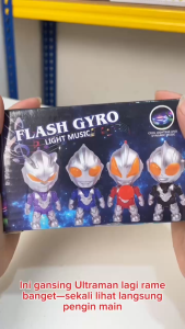 Mainan Anak FLASH GYRO ULTRAMEN Light Music Ultramen Kepala Berputar Mainan Anak Perempuan - Mainan Anak Laki Laki