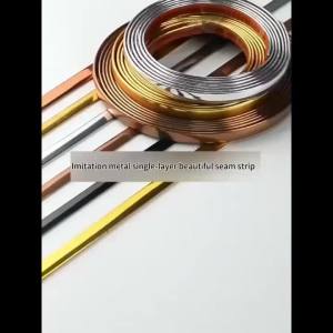 1PC 10m X 0.8cm PVC Viền Tường Miếng Dán Tự Dính Đồ Nội Thất Viền Trần Cạnh Dải Trang Trí Nhà Nền Dòng