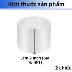 Băng Keo Dán Cửa Sổ Trong Suốt 50mm Chất Bịt Kín Trong Suốt Dùng Cho Kính Tắm Và Cửa Sổ Băng Cách Nhiệt Chống Gió