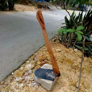 cangkul pacul dangir gagang kayu siap pakai