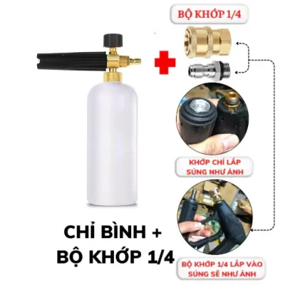 Bình phun bọt tuyết Bình xịt bọt tuyết máy rửa xe dung tích 1L
