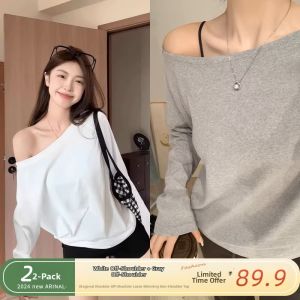 Off Shoulder Loose Fitting T-shirt