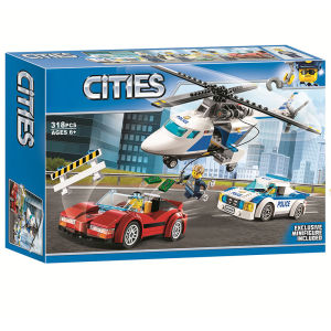 LELE  BROTHER | City Series High Speed Chase Helicopter Building Blocks