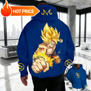 Bandai | Son Goku Saiyan Dragon Ball Harajuku Streetwear Men Vintage Hoodie Winter Women Oversized Hooded Sweatshirt Long Sleeve Top Y2k