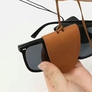 Leather Neck Hanging Sunglasses Clip Glasses Chain Storage Necklace Womens Hanging Rope Sweater Chain Leather Sunglasses Clip Necklace Womens Decorative Neck Chain Lockbone Chain Storage Hanging Rope Fashion Jewelry Accessory