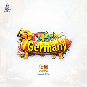 Magneesia Chó Salami 3D Dán Tủ Lạnh Quà Lưu Niệm Du Lịch Trang Trí Nhà Vật Dụng Trang Trí Tường Đồ Chơi