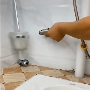 Toilet Faucet 1/2" Angle Valve One In Two Out Stainless Steel Faucet Double Switch Bathroom Toilet Faucet