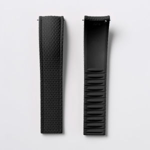 CTS FKM Rubber Strap 18/19/20/21/22/24mm Curved End Fluororubber Quick Release for Cut To Size Watch Band for Tissot/Omega/Seiko
