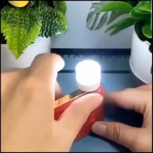 Lampu LED Kecil Mini USB Tidur Baca Belajar Night Light Kamar Malam Bulat