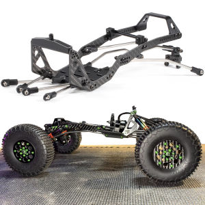 High Clearance Carbon Fiber LCG Chassis Kit and Suspension Link Set Capra Portal ESC Battery on Axle Servo Mount Plate