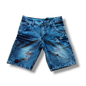 Celana Pendek Jeans Sobek Premium Ringkel Ripped Casual Denim
