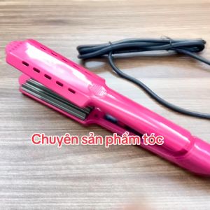 HQ 289 Máy bấm tóc bản lớn chất liệu cao cấp an toàn 5 mức chỉnh nhiệt bề mặt tiếp xúc lớn dây xoay 360 độ thiết kế gọn nhẹ màu hồng & đen công suất 45W-80W bảo hành 03 tháng
