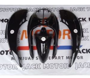 cover fullset bodi halus Honda Scoopy karbu hitam lembayung ungu
