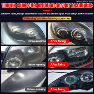 1 second becomes a new headlight car headlamp polish One bottle soives various problems of car headlights car lamp repair liquid free gift wax sponge headlight restoration kit Car Headlamp Cleaner 车灯修复液 headlamp coating