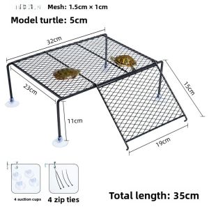Turtle Basking Platform Turtle Tank Resting Ramp Turtle Climbing Platform Turtle Resting Island Water Turtle Floating Island Ladder