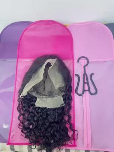 Wig Storage Bags Hair Extensions Storage Bag With Hanger For Lace Wigs Hair Extension Holder Wig Hanger With Bag Wig Accessories
