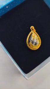 จี้หยดน้ำ พญานาค พลอย ทองไมครอน งานสวย ใส่กับสร้อย