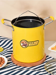 Deep Frying Pan Household Non-Stick Mini Small Oil Pan Internet Celebrity Frying Pot Multi-Functional Cast Iron Flats Saucepan Special Frying Pan