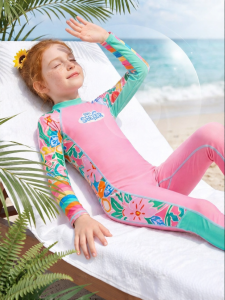 PPTOWN | Sun-protective Quick-dry Girls Swimwear Long Sleeve Pants