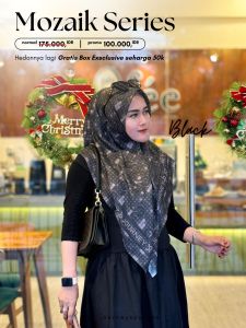jilbab mozaik exclusive tanpa box