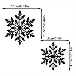 CIFbuy | CIFBUY Wrought Iron Wall Decor Black Metal Snowflake Artwork Vintage Home Hanging Sign Living Room Bedroom Study Artwork