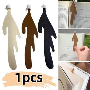 1pcs Cute Spilled Coffee Bookmark Reading Corner Marker Daily Office Use Mark Book Lovers Coffee Themed Gifts School Stationery