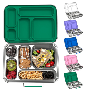 Stainless Steel Leakproof Bento Lunch Box Sandwich Friendly Food Safe Compact Perfect for Kids Lunch Adult Lunch