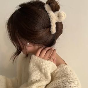 Jepit Rambut Bulu Wanita Gaya Korea jedai Aksesoris Rambut Wanita Dewasa