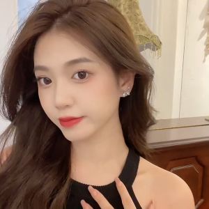 Anting Titanium Korea Aksen Kupu-Kupu Wanita