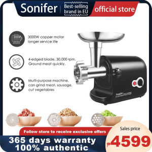 Sonifer Electric Meat Grinder 3000W Professional Meat Grinder Heavy Duty Multifunction Meat Mincer  Food Processors Food Chopper Detachable Washable and easy to clean