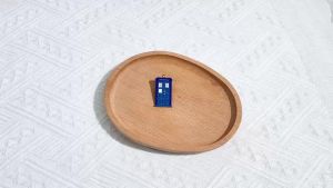 Bandai | Police Box Enamel Pin Classic Sci-Fi TV Show Lapel Brooch Badge Metal Pin for Denim Jacket Backpack