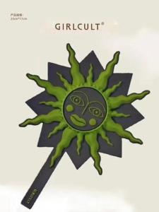 Girlcult Peripheral Handheld Mirror Luminous Sesame Street Cosmetic Bag Portable Mirror Barrettes