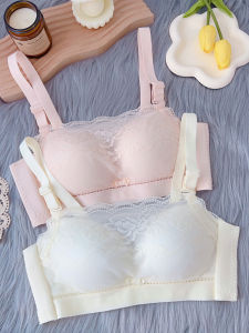 ไม่มีรอยต่อ ไม่มีสาย Bralette ลูกไม้ แหวนไม่มีเหล็กบางปานกลาง  ชุดชั้นใน 1 ซม. บราไร้สาย Sideless สําหรับหญิงสาว