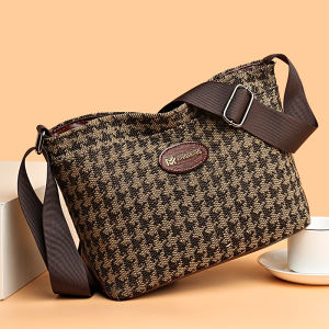 กระเป๋าสะพายข้างลายเสือดาวความจุขนาดใหญ่สำหรับคุณแม่ กระเป๋าสะพายข้างแบบลำลอง กระเป๋าสะพายข้างแบบสะพายข้างสำหรับวัยกลางคน กระเป๋าสะพายข้างแบบมีซิป