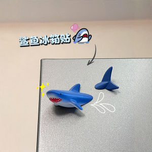 Magnet Lạnh Hình Cá Mập Bằng Nhựa 3D Hấp Dẫn Thú Vị Tạo Cảm Giác Thoải Mái Trang Trí Nhà Cửa Vật Dụng Sáng Tạo