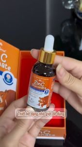 MR.SQUIRREL ZINC GLUCONATE (30ml) - Giúp bổ sung kẽm hữu cơ cải thiện tình trạng biếng ăn ở trẻ.