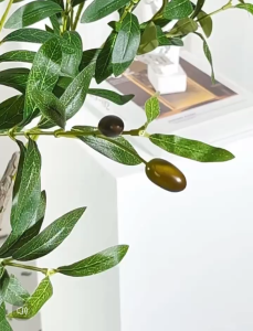 OLIVE TREE Artificial Plant Artificial Flower Faux Greenery Potted Plant Home Decoration Indoor Outdoor Decorative Plants for Living Room Bedroom Office Desk Tabletop Garden Café Event Wedding Artificial Decorative Plant Ornament Accessories