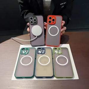 CHUBAN | Shockproof Semi-transparent For Magsafe Magnetic Case For Samsung Galaxy S26 S25 S24 S23 S22 S21 Plus Ultra Note 20 10 9 Cover