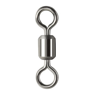 60pcs Stainless Steel Fishing Swivels Rolling Barrel Swivels Fishing Line Connector Micro Swivel Solid Rings Fishing Tackle 