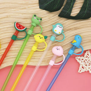 【On Sale】Dustproof Silicone Straws Cover Creative Cute Silicone Environmental Protection Straw Plug Straw