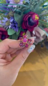 💥แหวนพลอยทับทิมแท้ ทรงดีไซน์พัดยศ5ทิศ ทับทิมหลังเบี้ยน้ำสวย งานฝีมือช่างทองหลวง เครื่องประดับอัญมณีของแท้ สินค้ามีใบรับประกันดูแลตลอดการใช้งาน AUFU STORE