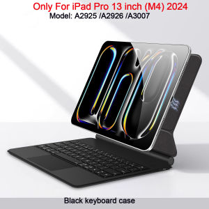 HUWEI Smart Pogo Pin Magic Keyboard Case for iPad Pro 13 inch 2024 M4 Cover Folio Multi-touch Touchpad Smart Reverse charging