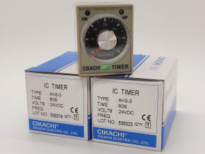 Original CIKACHI Taiwan Jia Yang AH3-3 Time Relay AC220 DC24V Controller S Seconds M Minutes Electrical Control Hardware